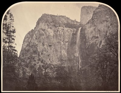 Pohono, Bridal Veil, 900 Feet, Yosemite by Carleton E. Watkins